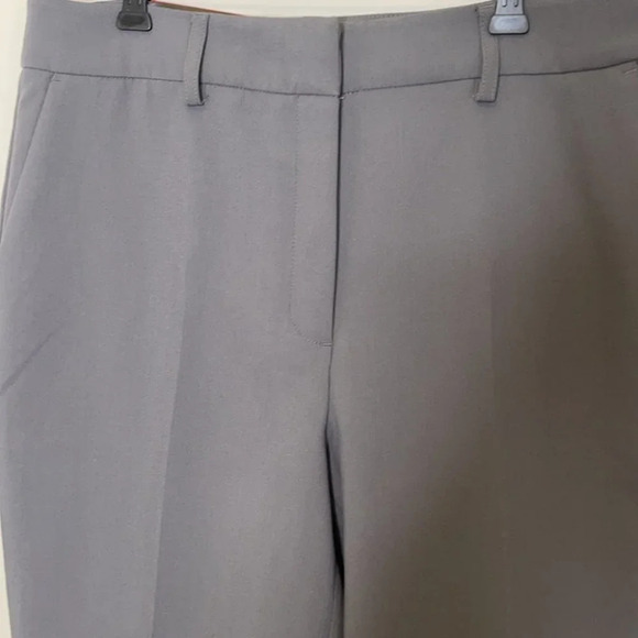 HILARY RADLEY NWT Straight Leg Trousers Dress Pants Grey High Waist Size 8 - Picture 3 of 10
